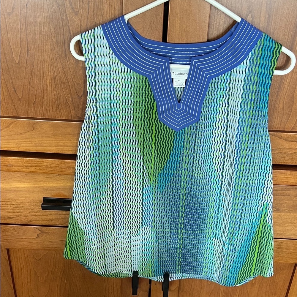 Liz Claiborne Multicolor Sleeveless Blouse